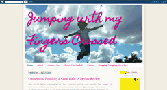 Desktop Screenshot of jumpingwithmyfingerscrossed.com